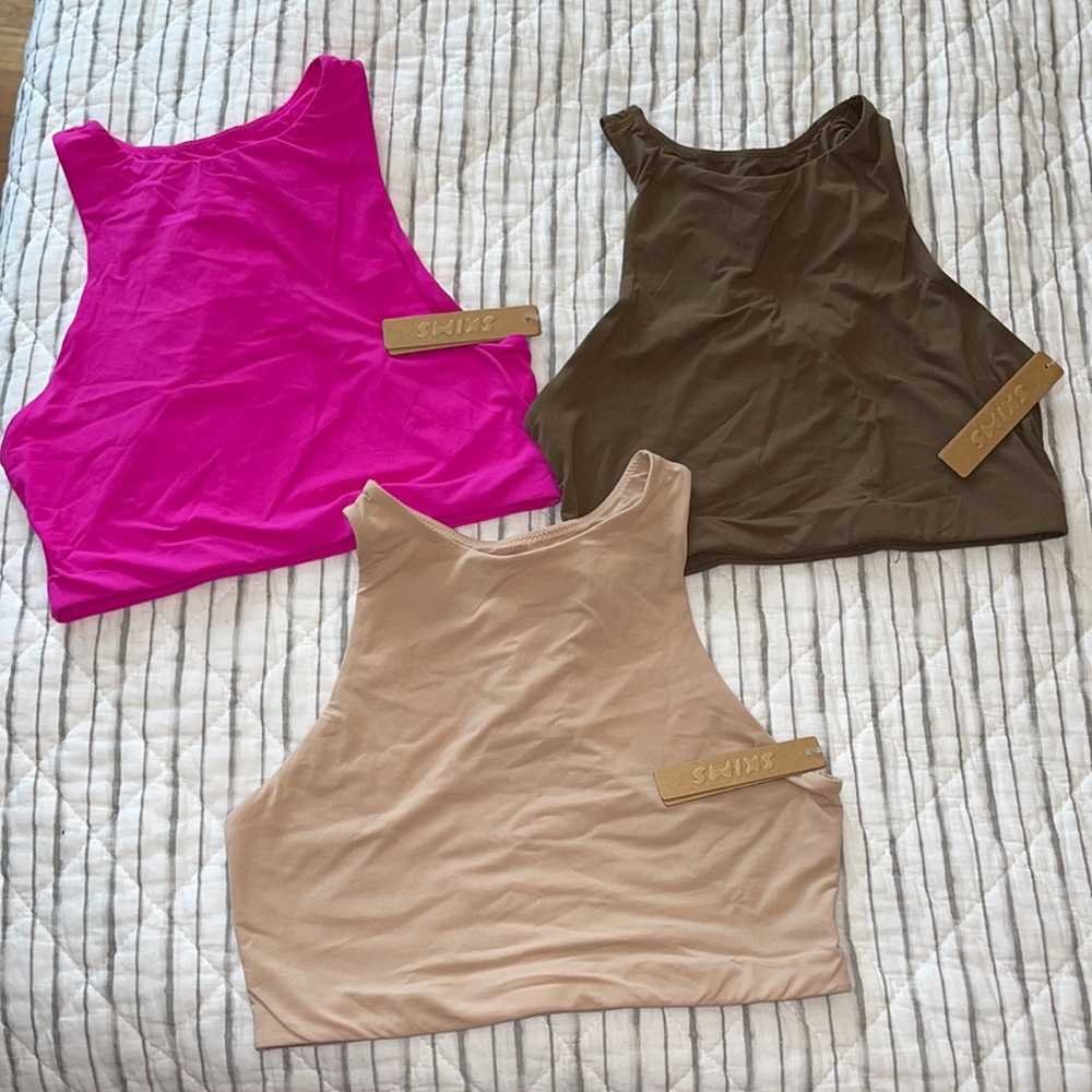 Skims high neck bralette